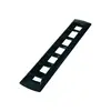 Black ABS Louver Vent - 457x87mm, Color: Black