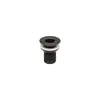 Black Recessed Through-hull - 1"1/2, Color: Black, Thread: M1"1/2