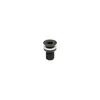 Black Recessed Through-hull - 1", Color: Black, Thread: M1"