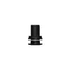 Black Threaded Through-hull - 1"1/4, Color: Black, Thread: M1"1/4