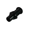 PVC Black Through-hull Hose Connector - 22mm, Color: Black