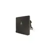 Shower in Housing with Black Square Lid, Color: Black