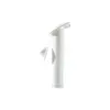 White Flush Mount Rod Holder, Color: White