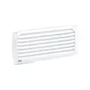 White Plastic Louver Vent - 200x100mm, Color: White