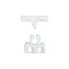 White Snap-in Latch, Color: White