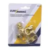 Double Clamp Brass Battery Terminals - Pair