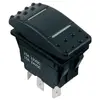Illuminated Rocker Switch IP67 - 25A/12V, 3 Pos.