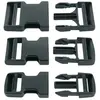 Self-Locking Buckles - Black Nylon - 50mm - Pair