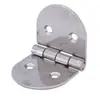 Stainless Steel Round Hinge - 75x40mm - 2 Pack