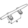 Boat Cleat 250x45mm - Stainless Steel