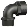90° Elbow F/F - 3" BSP - Black
