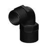 90° Threaded Elbow - 1''1/4 BSP - Black