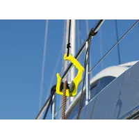 Rotating mooring hook with rope extension - GHOOK