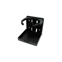 Black Foldable Cup Holder with Plastic Cover