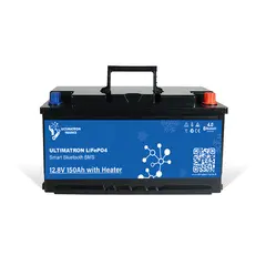 Ultimatron LiFePO4 Lithium Battery 12.8V 150Ah With Bluetooth And Smart BMS Integrated And Heater