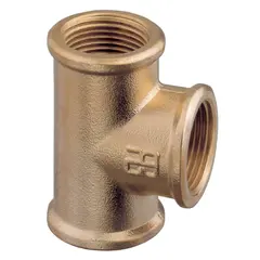 Brass T-joint - 1/2", Thread: F1/2"