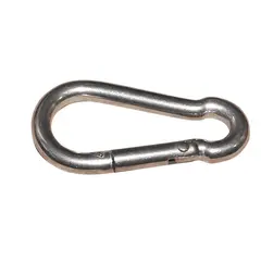 AISI 316 Carabiner with Swallow Tail Closure - diameter 9mm, Diameter, mm: 9
