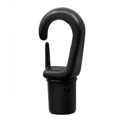 Black Nylon Snap Hook - diameter 8mm, Diameter, mm: 8