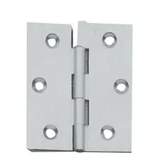 Butt Hinge in Nickel Plated Brass - 50x60mm, Dimensions, mm: 50x60