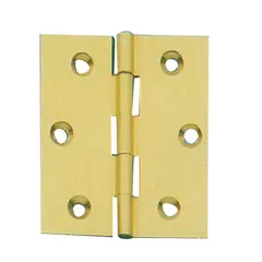Butt Hinge in Polished Brass - 30x50mm, Dimensions, mm: 30x50