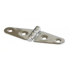 Mirror polished S.S. hinge - 100x30mm