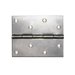 Mirror Polished S.S. Butt Hinge - 100x80mm, Dimensions, mm: 100x80