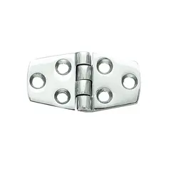 Mirror Polished S.S. Hexagonal Hinge - 102x38mm, Dimensions, mm: 102x38