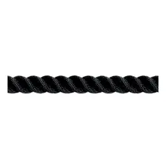 Black Twisted Rope - 40mm - 100m, Diameter, mm: 40