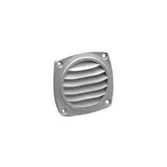 Grey Plastic Louver Vent - 85x85mm, Color: Grey