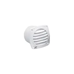 White Round Vent with Flange - 82x82mm, Dimensions, mm: 82x82, Color: White