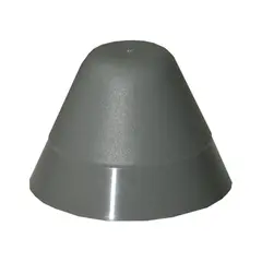 PVC Terminal Cone - Grey, Color: Grey