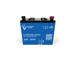 Ultimatron LiFePO4 Lithium Battery 12.8V 280Ah With Bluetooth And Smart BMS Integrated