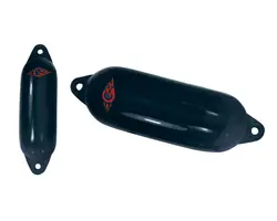 Inflatable Twin Eye Fender diameter 12 cm - Black, Length, cm: 45, Diameter, cm: 12