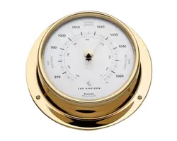Polished Brass Barometer - 88mm