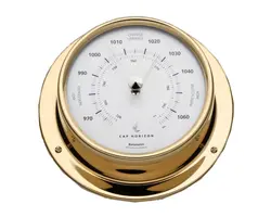 Polished Brass Barometer - 110mm