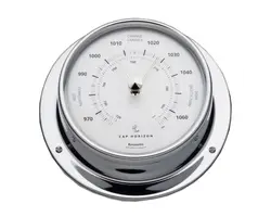 Polished Stainless Steel Barometer - 110mm
