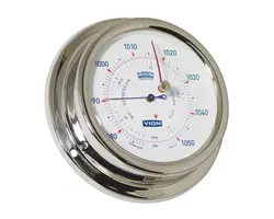 Polished Stainless Steel Barometer - 127mm