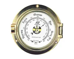 Polished Brass Barometer - 120mm