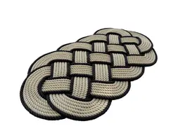 Welcome Rope Mat - 600x330mm - Natural-Black