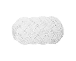 White Welcome Rope Mat - 600x330mm