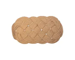 Natural Welcome Rope Mat - 600x330mm, Color: Natural