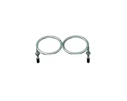 Stainless Steel Cup Holder - 2 Rings, Model: 2 Rings