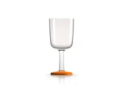 Wine Glass - Orange Line