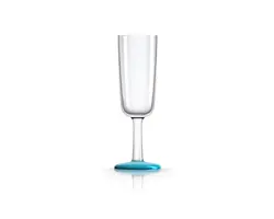 Champagne Flute - Lagoon Blue Line