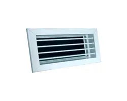 Grille d'air d'alimentation en aluminium blanc - 200x100mm