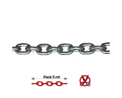 Galvanized Chain - 6mm - 5m, Diameter, mm: 6