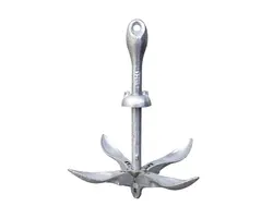 Galvanized Steel Grapnel Anchor - 1.5kg