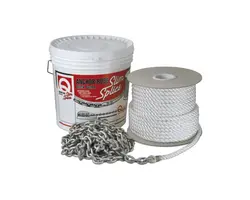 Anchor Rope Set - Chain 8mm/7.6m - Rope 14.2mm/61m