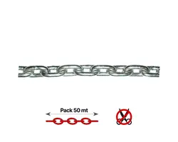Stainless Steel Calibrated Chain - 10mm - 50m