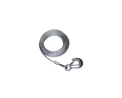 Winch Cable & Hook - 5mm - 10m